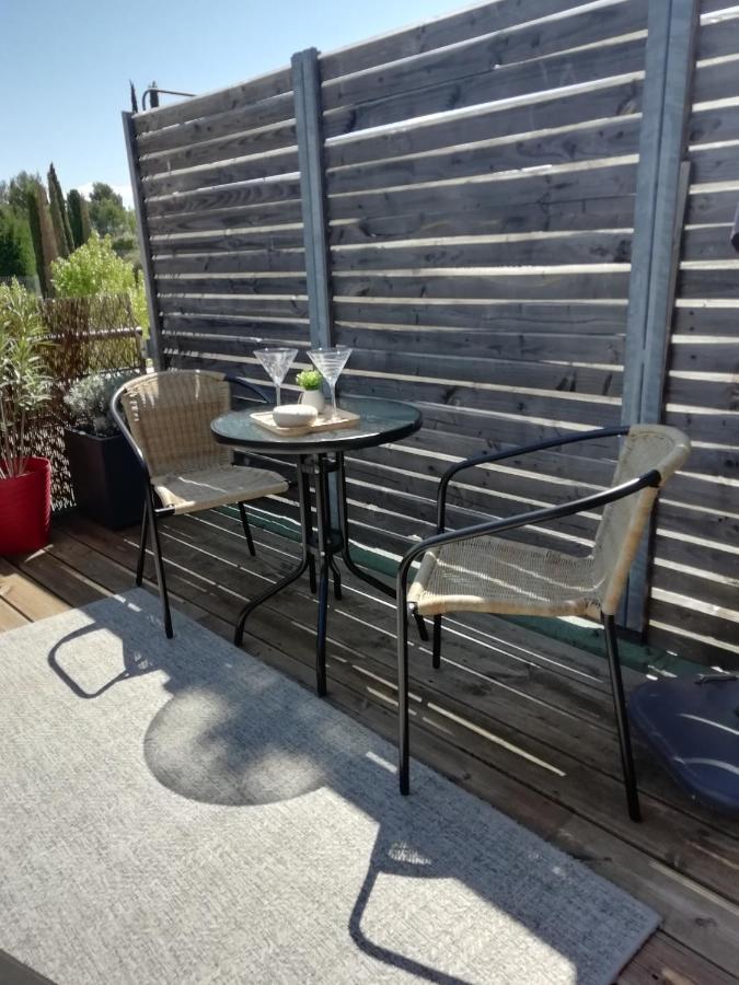 Sweet Home studio Aix en Provence, terrasse, piscine, resto, Éguilles Extérieur photo